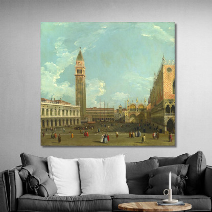 Studio Della Piazzetta Del Molo Canaletto cnl43 quadro stampato su tela