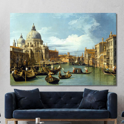 L'Ingresso Al Canal Grande Venezia Canaletto cnl45 quadro stampato su tela