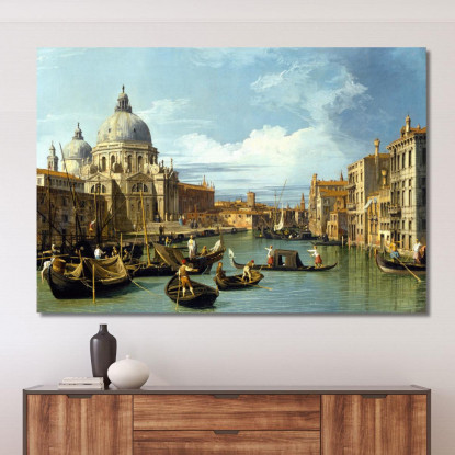 L'Ingresso Al Canal Grande Venezia Canaletto cnl45 quadro stampato su tela