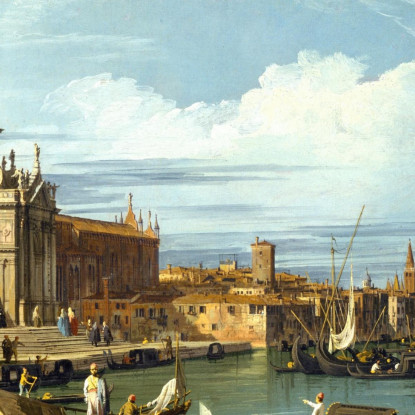 L'Ingresso Al Canal Grande Venezia Canaletto cnl45 quadro stampato su tela