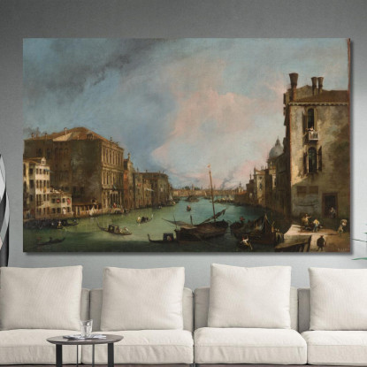 Il Canal Grande A Venezia Con Il Palazzo Corner Ca Grande Canaletto cnl47 quadro stampato su tela