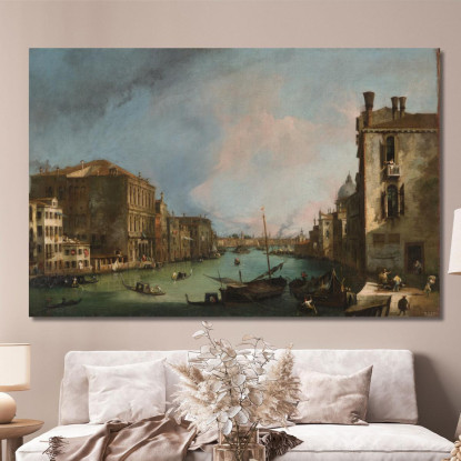 Il Canal Grande A Venezia Con Il Palazzo Corner Ca Grande Canaletto cnl47 quadro stampato su tela
