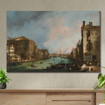 Il Canal Grande A Venezia Con Il Palazzo Corner Ca Grande Canaletto cnl47 quadro stampato su tela