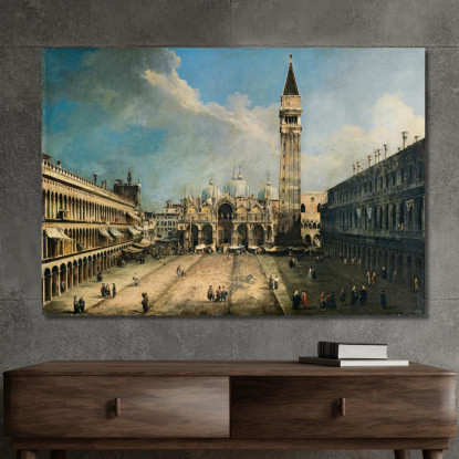 The Piazza San Marco In Venice Canaletto cnl51 quadro stampato su tela