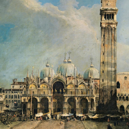 The Piazza San Marco In Venice Canaletto cnl51 quadro stampato su tela