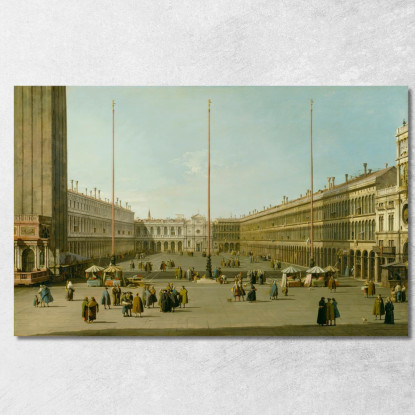 The Piazza San Marco Canaletto cnl52 quadro stampato su tela