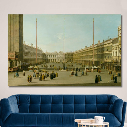 The Piazza San Marco Canaletto cnl52 quadro stampato su tela