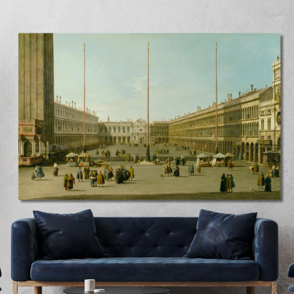 The Piazza San Marco Canaletto cnl52 quadro stampato su tela