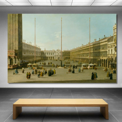 The Piazza San Marco Canaletto cnl52 quadro stampato su tela