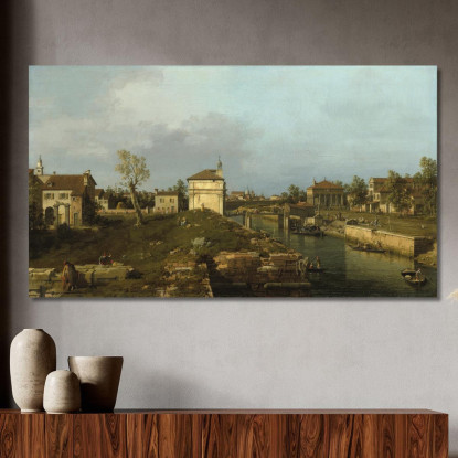 The Porta Portello Padua Canaletto cnl53 quadro stampato su tela