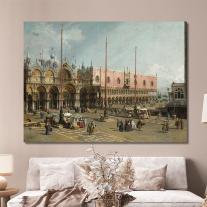 La Piazza San Marco Venezia Canaletto cnl54 quadro stampato su tela