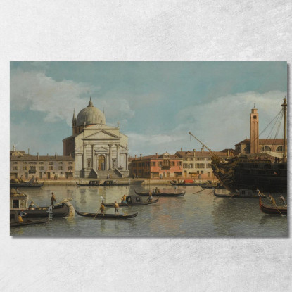 Una Veduta Delle Chiese Del Redentore E Di San Giacomo Canaletto cnl56 quadro stampato su tela
