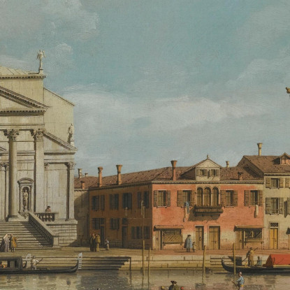 Una Veduta Delle Chiese Del Redentore E Di San Giacomo Canaletto cnl56 quadro stampato su tela