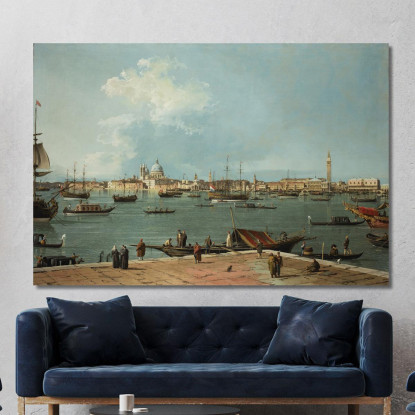 Venice The Bacino Di San Marco From San Giorgio Maggiore Canaletto cnl59 quadro stampato su tela