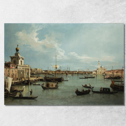 Venice The Bacino Di San Marco From The Canale Della Giudecca Canaletto cnl60 quadro stampato su tela