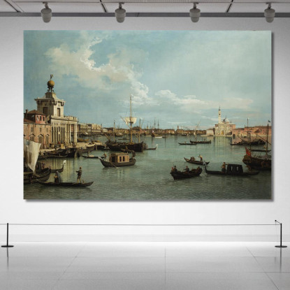 Venice The Bacino Di San Marco From The Canale Della Giudecca Canaletto cnl60 quadro stampato su tela