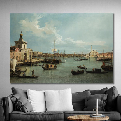 Venice The Bacino Di San Marco From The Canale Della Giudecca Canaletto cnl60 quadro stampato su tela