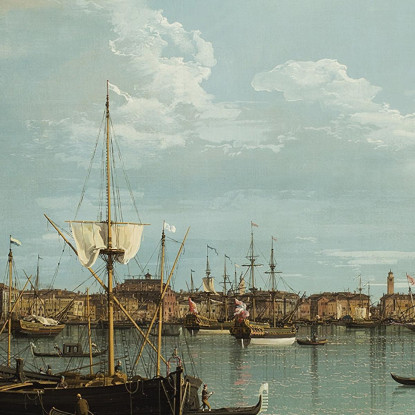 Venice The Bacino Di San Marco From The Canale Della Giudecca Canaletto cnl60 quadro stampato su tela