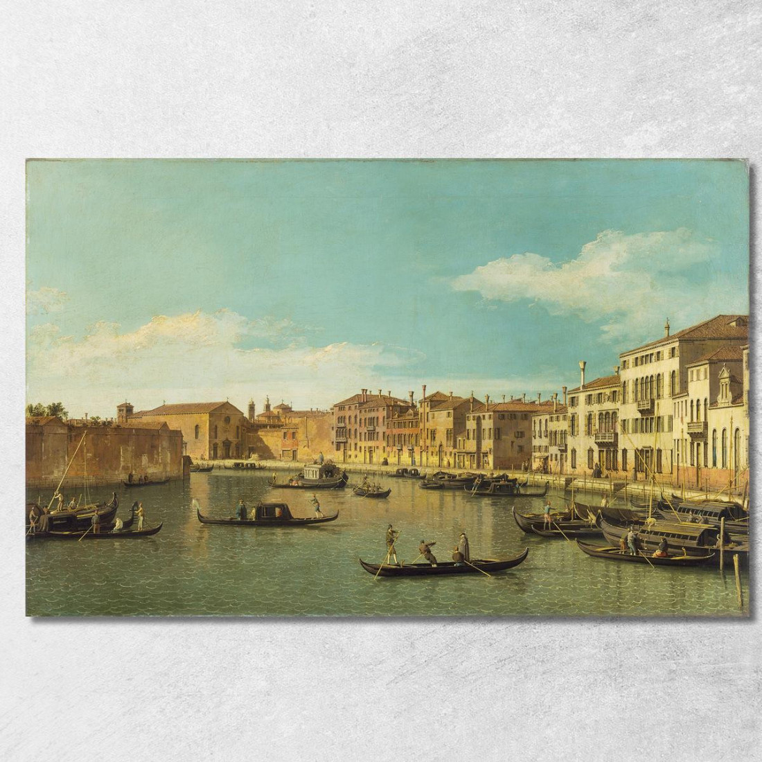 Venice The Canale Di Santa Chiara Canaletto cnl61 quadro stampato su tela