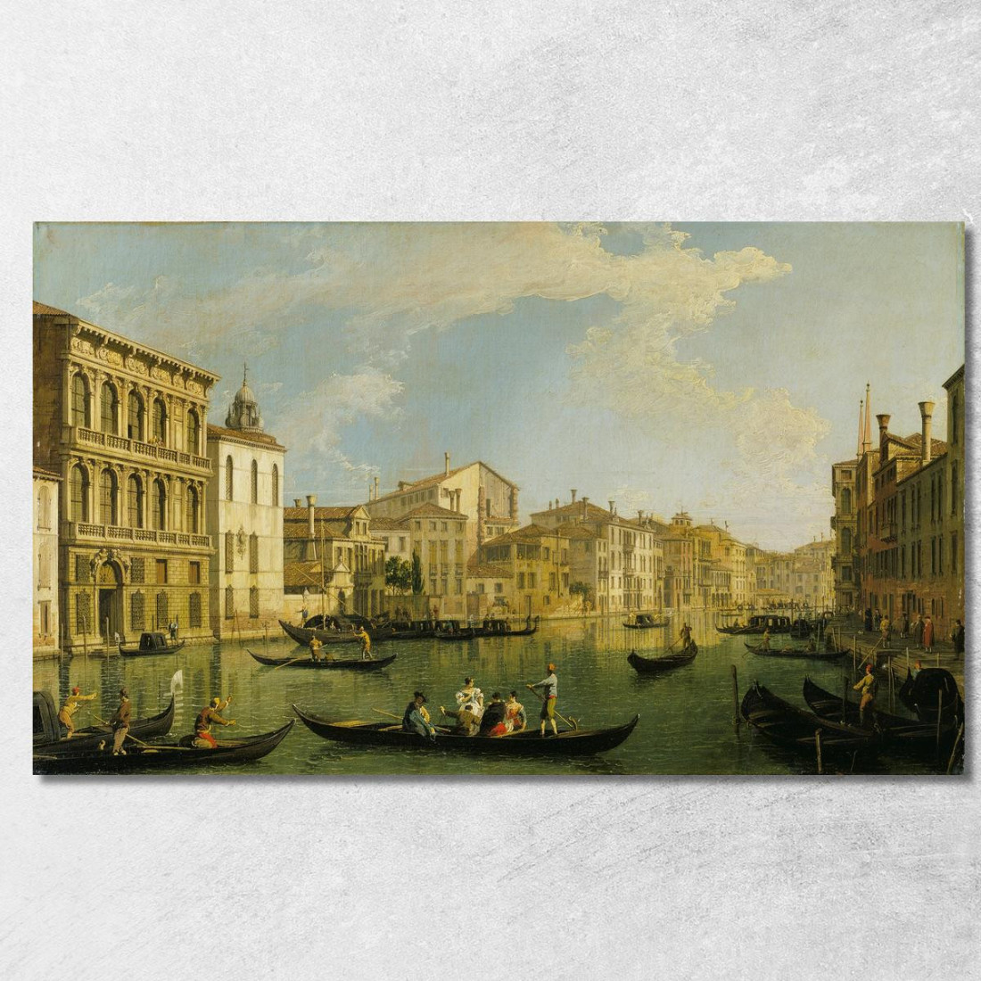 Venezia Il Canal Grande Da Palazzo Flangini A San Marcuola Canaletto cnl63 quadro stampato su tela