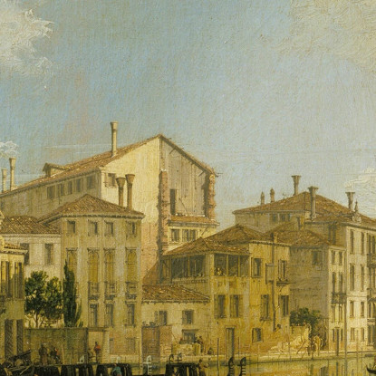 Venezia Il Canal Grande Da Palazzo Flangini A San Marcuola Canaletto cnl63 quadro stampato su tela