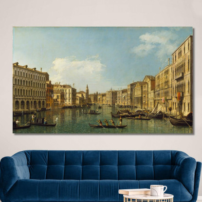 Venezia Il Canal Grande Da Palazzo Foscari Alla Carità Canaletto cnl64 quadro stampato su tela