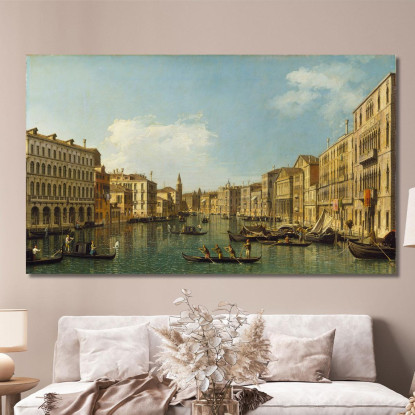 Venezia Il Canal Grande Da Palazzo Foscari Alla Carità Canaletto cnl64 quadro stampato su tela