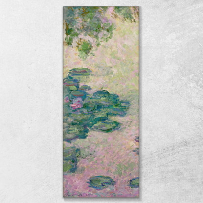 Frammento Di Ninfee Claude Monet mnt284 quadro stampato su tela