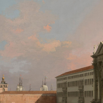 Venezia Il Canal Grande Guardando Ad Est Con Santa Maria Della Salute Canaletto cnl65 quadro stampato su tela