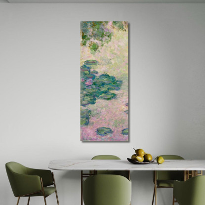 Frammento Di Ninfee Claude Monet mnt284 quadro stampato su tela