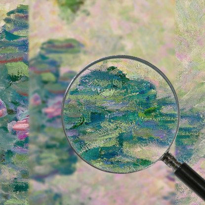 Frammento Di Ninfee Claude Monet mnt284 quadro stampato su tela