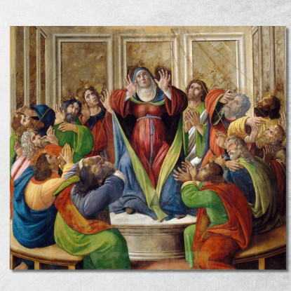 La Discesa Dello Spirito Santo Sandro Botticelli sbt38 quadro stampato su tela