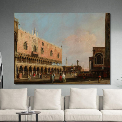 Vista Della Piazzetta San Marco Guardando Verso Sud Canaletto cnl74 quadro stampato su tela