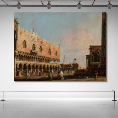 Vista Della Piazzetta San Marco Guardando Verso Sud Canaletto cnl74 quadro stampato su tela