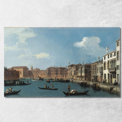 Veduta Del Canale Di Santa Chiara A Venezia Canaletto cnl76 quadro stampato su tela