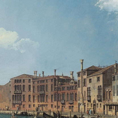 Veduta Del Canale Di Santa Chiara A Venezia Canaletto cnl76 quadro stampato su tela