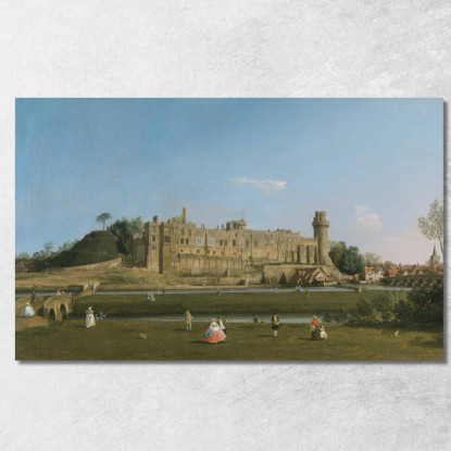 Castello Di Warwick Canaletto cnl77 quadro stampato su tela