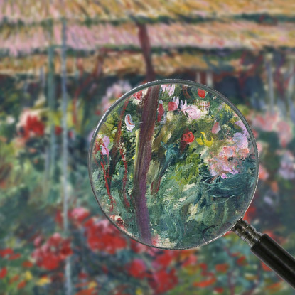 Giardino Delle Peonie Claude Monet mnt289 quadro stampato su tela