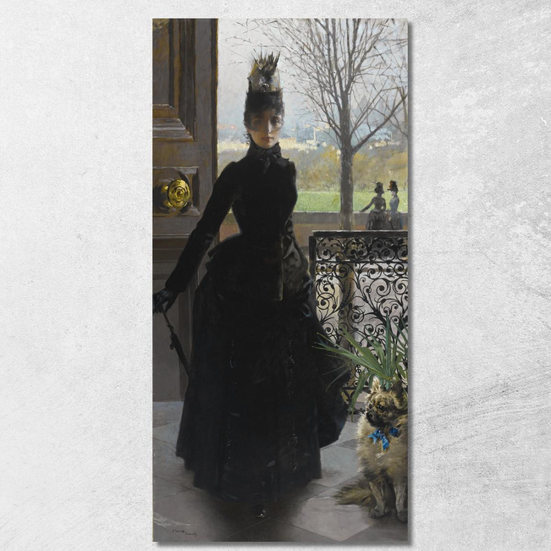 Una Signora Elegante Vittorio Matteo Corcos vmc7 quadro stampato su tela