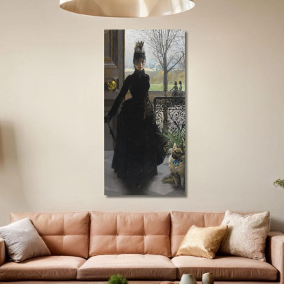 Una Signora Elegante Vittorio Matteo Corcos vmc7 quadro stampato su tela