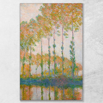 Pioppi Sulle Rive Dell'Epte In Autunno Claude Monet mnt290 quadro stampato su tela