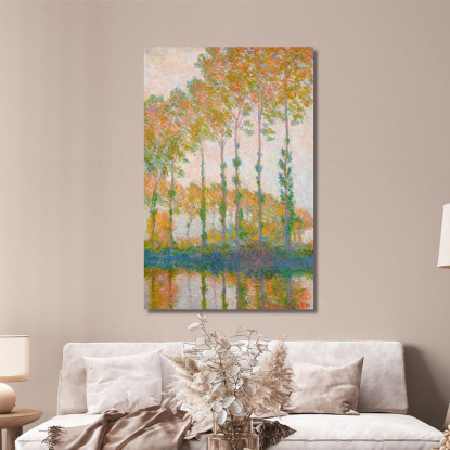 Pioppi Sulle Rive Dell'Epte In Autunno Claude Monet mnt290 quadro stampato su tela