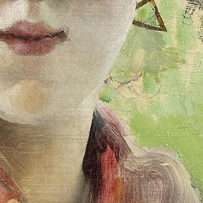 Due Giovani Ragazze Vittorio Matteo Corcos vmc11 quadro stampato su tela