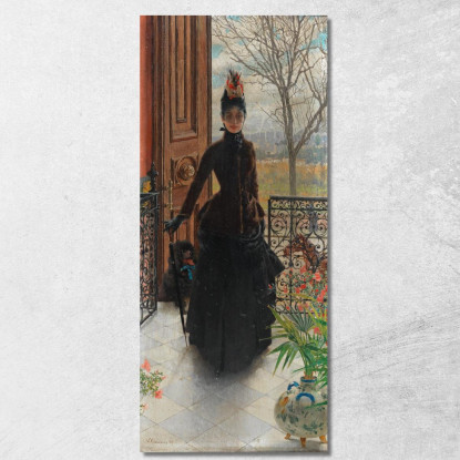 Una Signora Elegante Vittorio Matteo Corcos vmc12 quadro stampato su tela