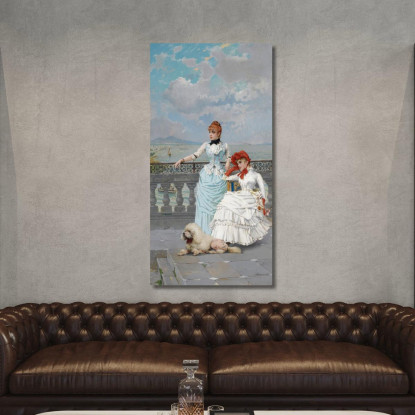 Bellezze Napoletane Vittorio Matteo Corcos vmc18 quadro stampato su tela