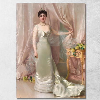 Portrait Der Prinzessin Evelyne Colonna Di Stigliano Vittorio Matteo Corcos vmc22 quadro stampato su tela