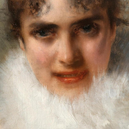 Ritratto Di Giovane Donna Vittorio Matteo Corcos vmc23 quadro stampato su tela