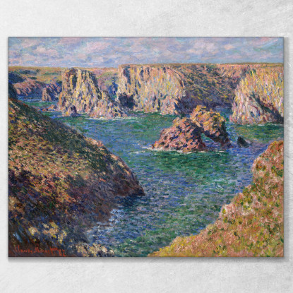Port-Domois Belle-Isle Claude Monet mnt296 quadro stampato su tela