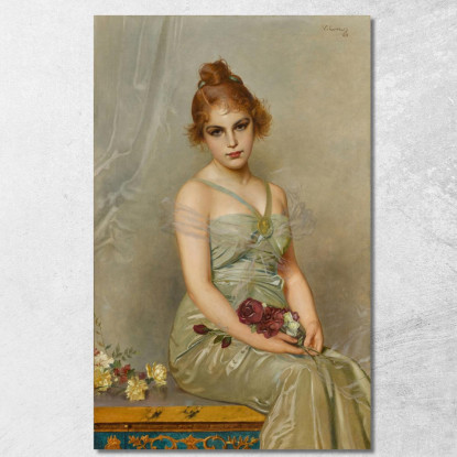 Il Mazzo Vittorio Matteo Corcos vmc33 quadro stampato su tela