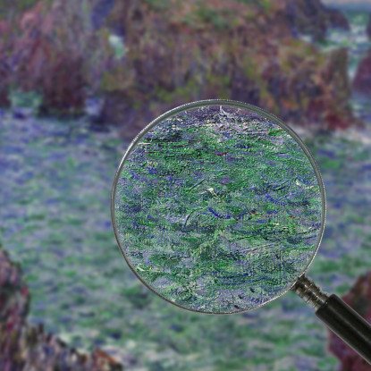 Port-Goulphar Belle-Île Claude Monet mnt297 quadro stampato su tela